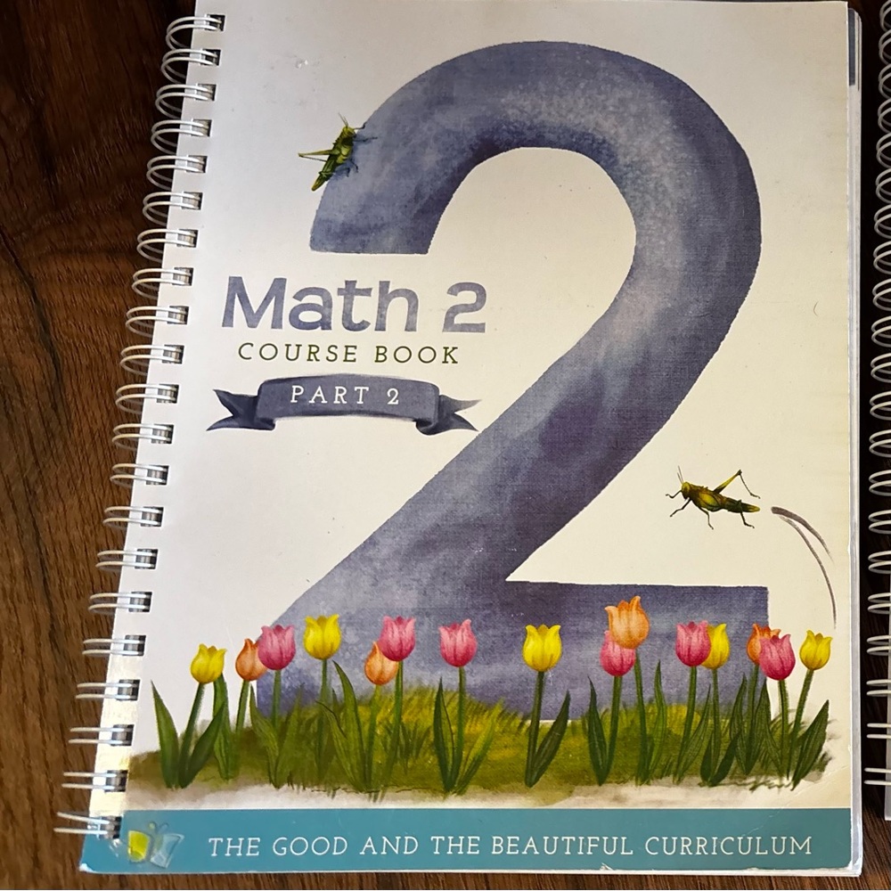 The Good and The Beautiful Math 2 Course Book - White & Blue Cover